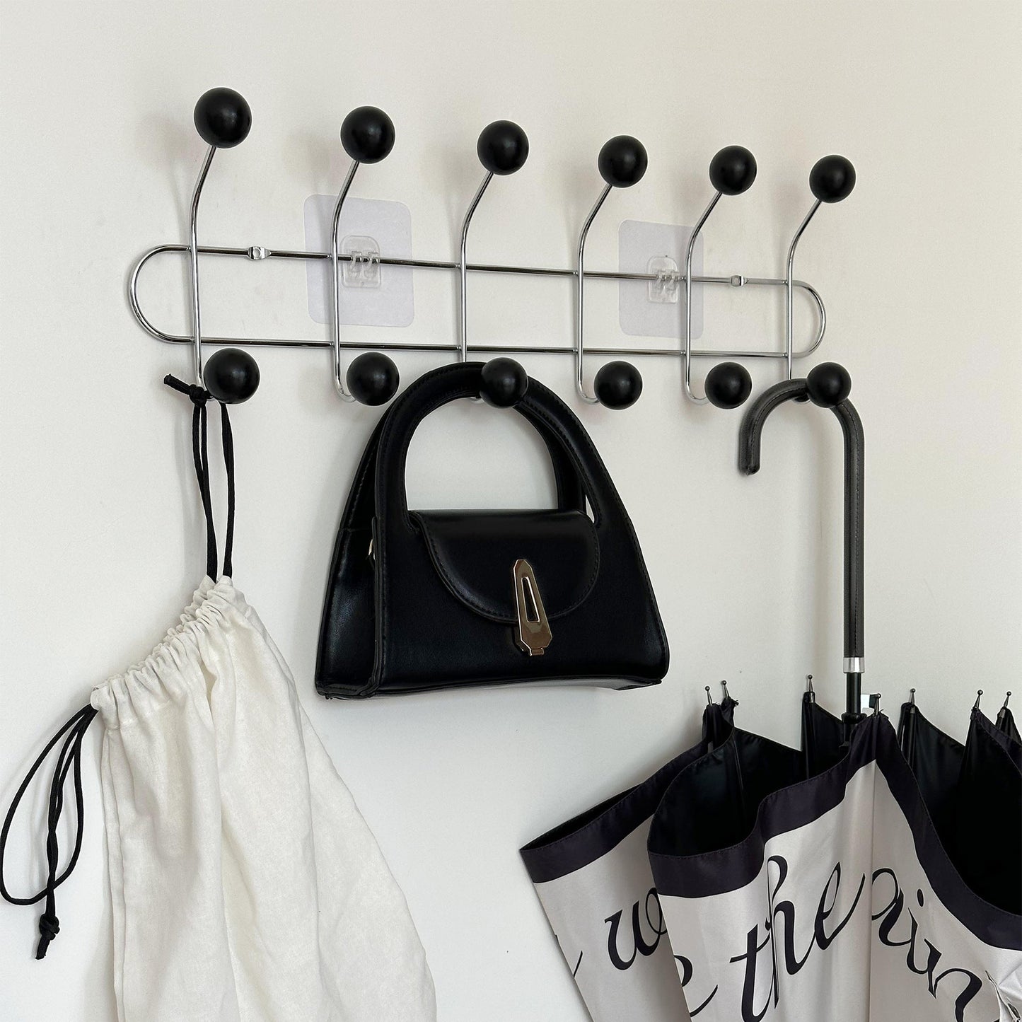 Wall Traceless Hook Traceless Nail Iron Decorative Storage Coat Hook Fitting Room