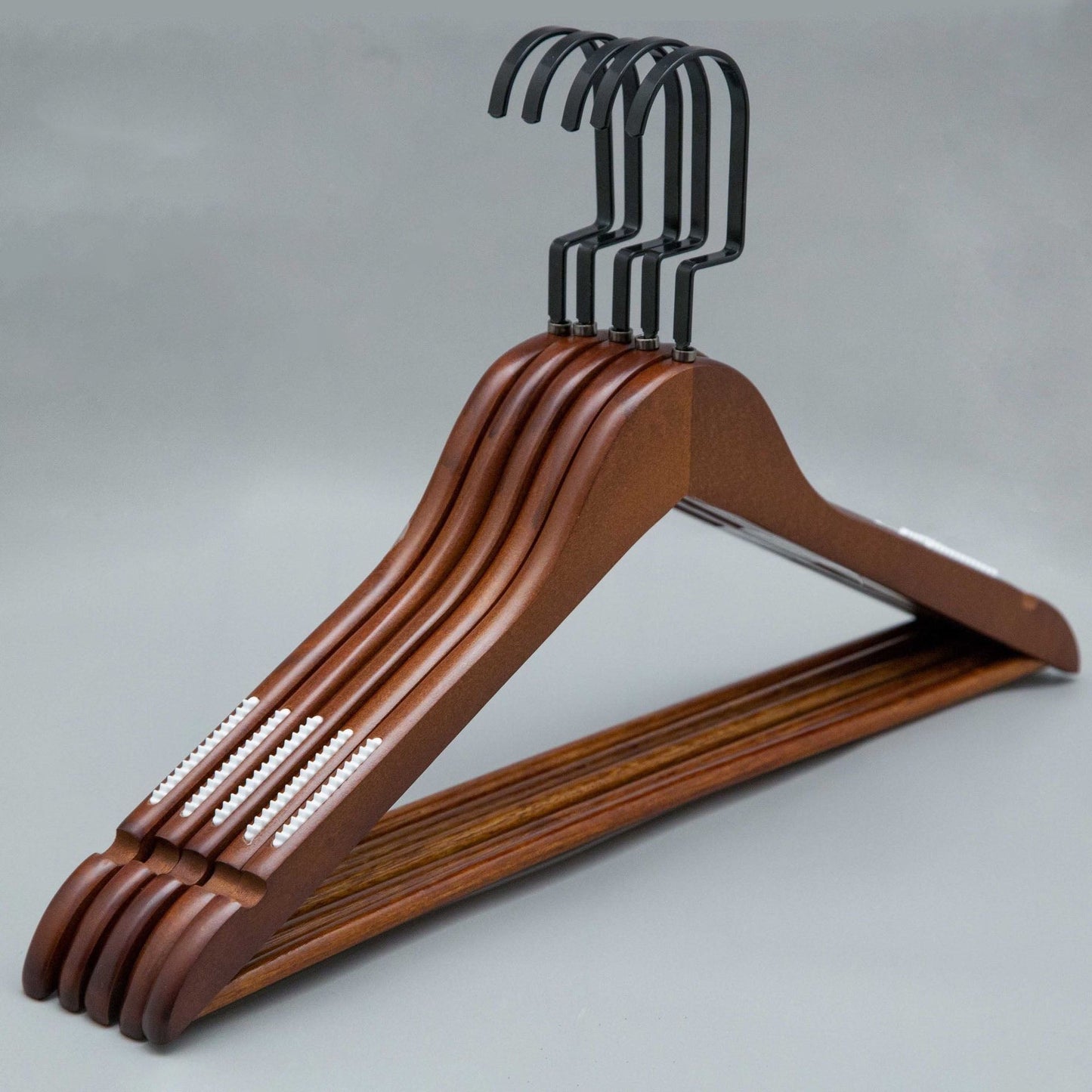 Retro Color Wooden Hanger Solid Wood Seamless Drying Rack