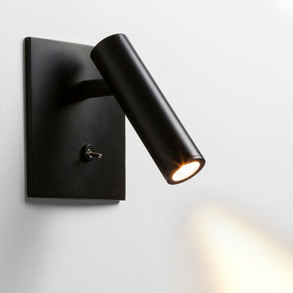 Reading wall lamp with switch wall lamp bedroom bedside French square wall lamp