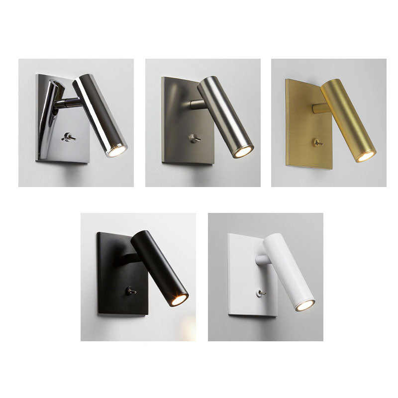 Reading wall lamp with switch wall lamp bedroom bedside French square wall lamp