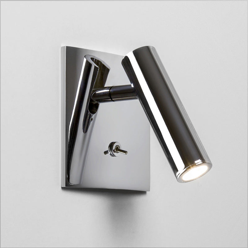 Reading wall lamp with switch wall lamp bedroom bedside French square wall lamp