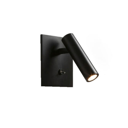 Reading wall lamp with switch wall lamp bedroom bedside French square wall lamp