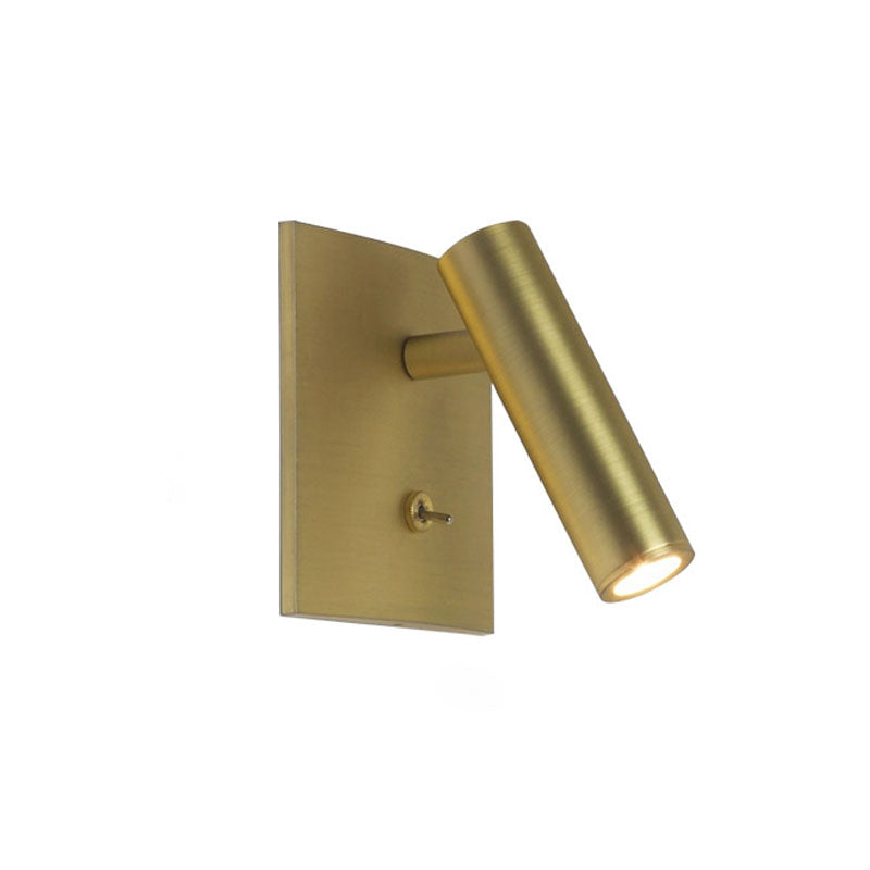 Reading wall lamp with switch wall lamp bedroom bedside French square wall lamp