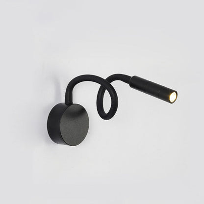 LED reading wall lamp with switch bedroom bedside high-level wall-mounted lamp