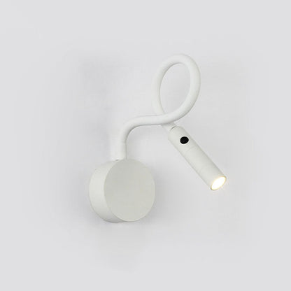 LED reading wall lamp with switch bedroom bedside high-level wall-mounted lamp