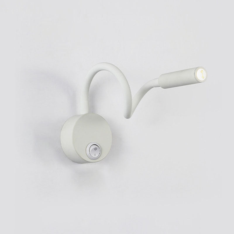 LED reading wall lamp with switch bedroom bedside high-level wall-mounted lamp