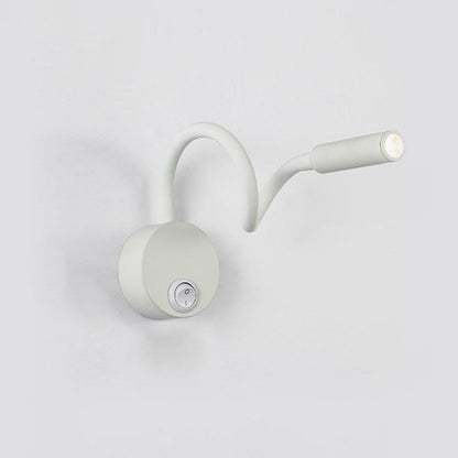 LED reading wall lamp with switch bedroom bedside high-level wall-mounted lamp