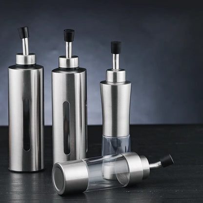 Stainless steel oil pan, soy sauce bottle, vinegar bottle, seasoning oil pan, leak-proof oil pan, kitchen condiment bottle, teppanyaki oil pan