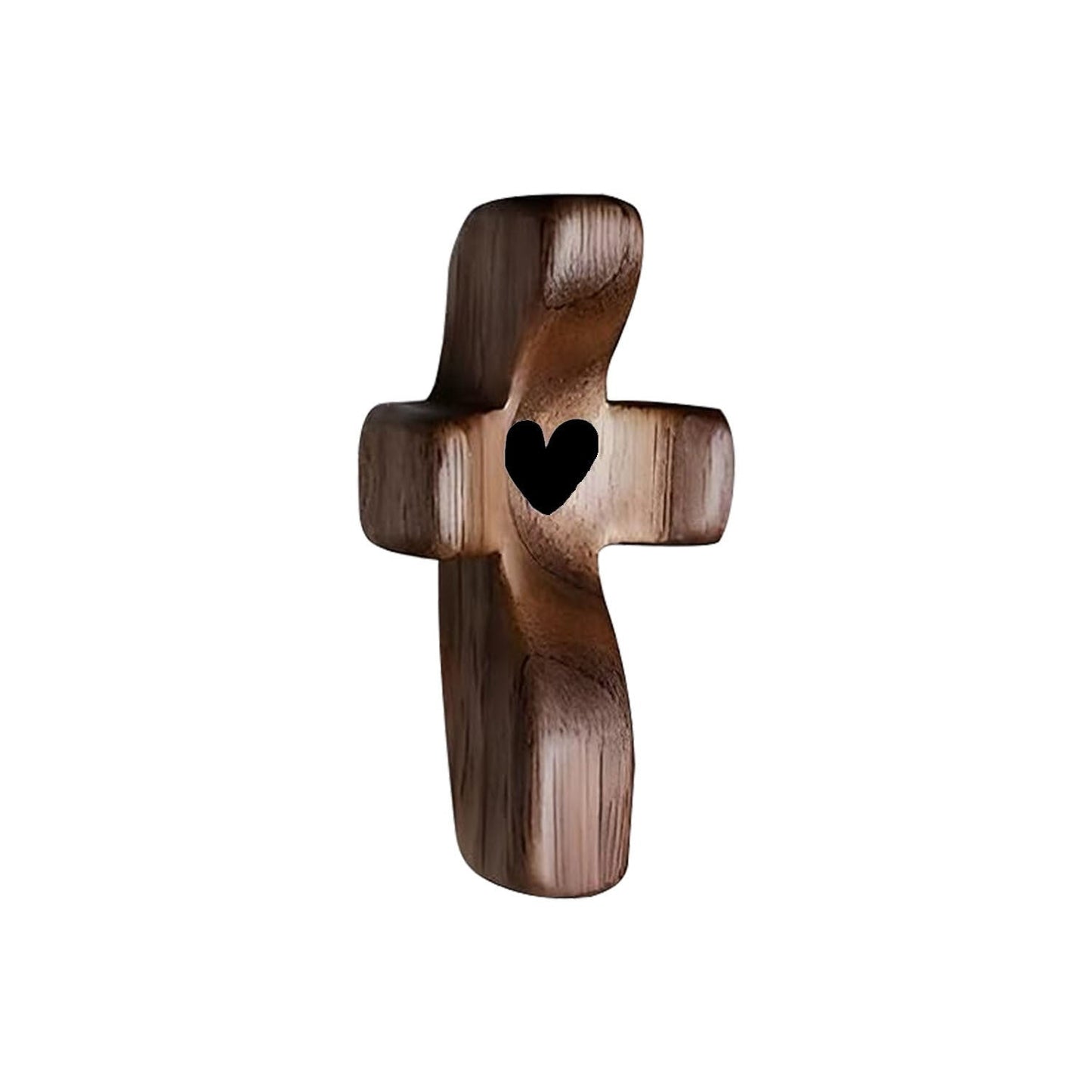 Kalsten|Wooden Cross Fidget Toy|Polished Black Walnut Handheld 2 Pcs
