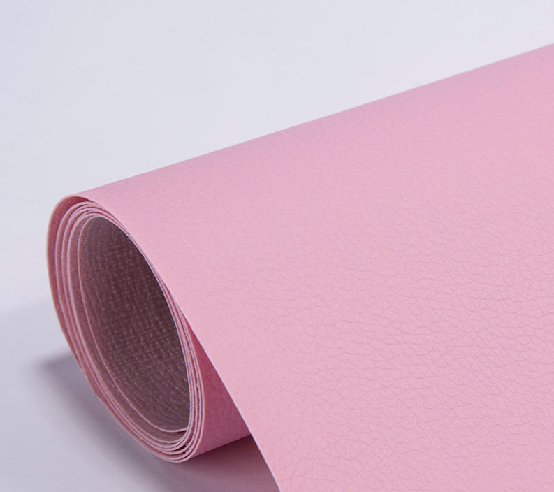 BowLtt|PVC Lychee Pattern Self-adhesive Leather Patch(Material: PVC Faux Leather; Craft: Strong Adhesive Backing; Application: Sofa/Seat Repair, Old Furniture Renovation)