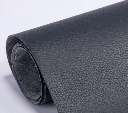 BowLtt|PVC Lychee Pattern Self-adhesive Leather Patch(Material: PVC Faux Leather; Craft: Strong Adhesive Backing; Application: Sofa/Seat Repair, Old Furniture Renovation)