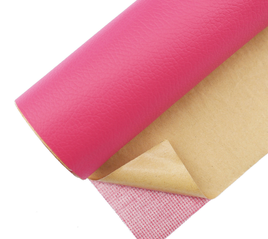 BowLtt|PVC Lychee Pattern Self-adhesive Leather Patch(Material: PVC Faux Leather; Craft: Strong Adhesive Backing; Application: Sofa/Seat Repair, Old Furniture Renovation)