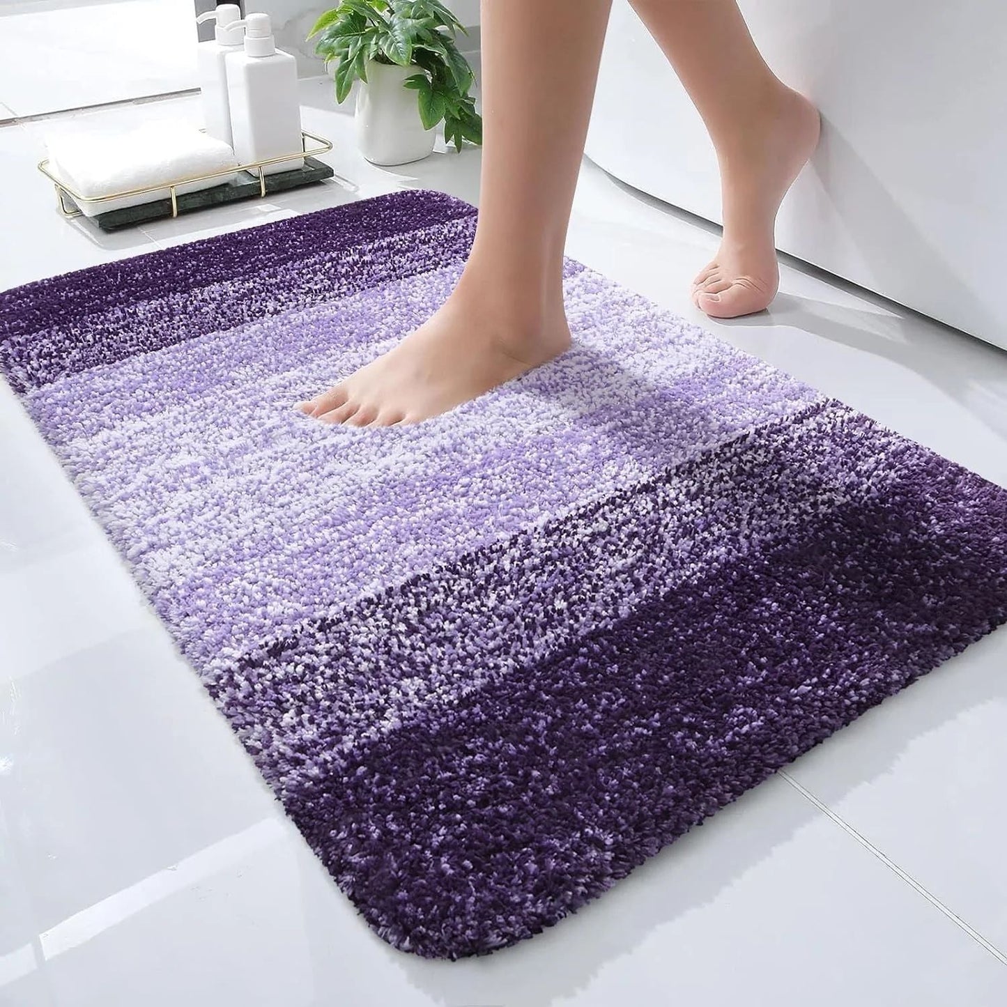 BowLift 丨 Imitation Cashmere Bathroom Mat Water Absorbent Non-slip