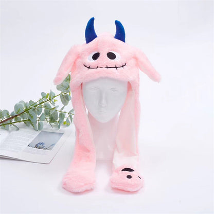 BowLift 丨 Women's Cute Fluffy Plush Hat Movable Ears
