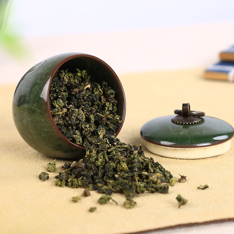 BowLift | Travel Tea Clay Tea Jar with Cracked Sandwich Design