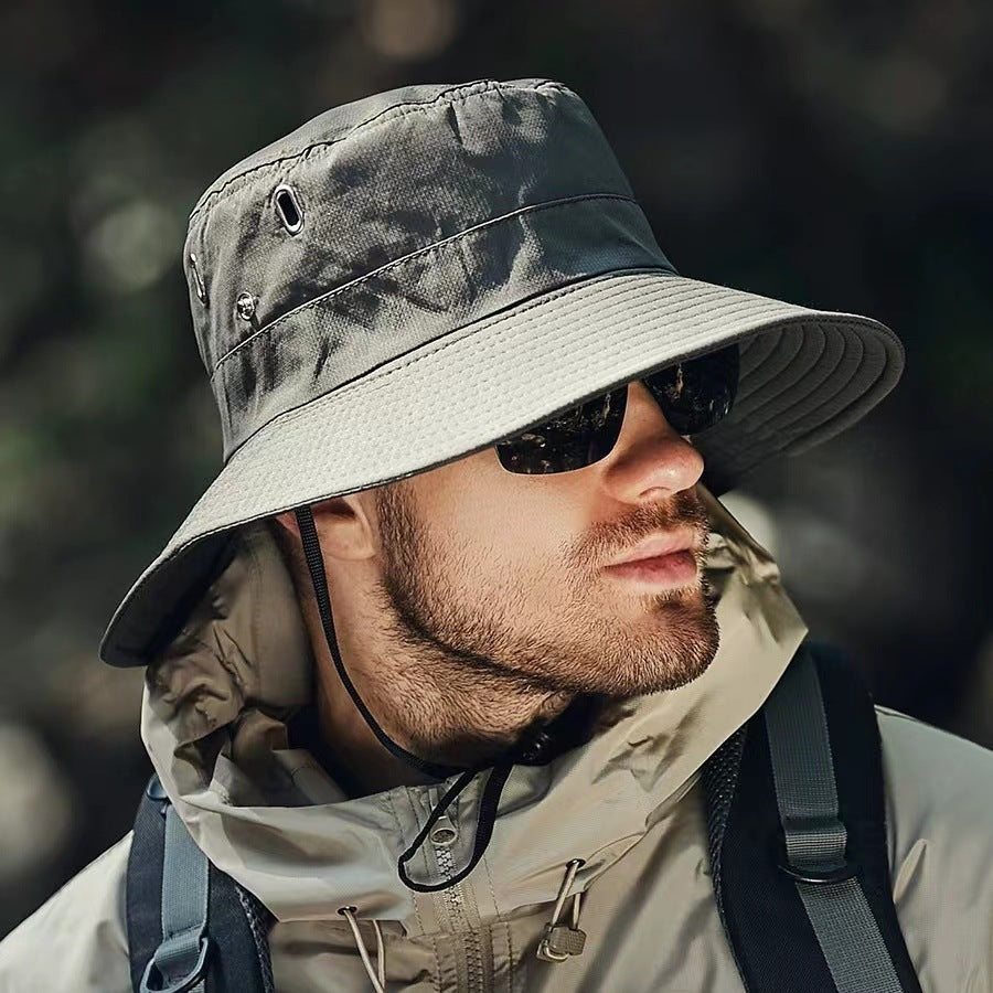BowLift 丨 Men's Large Head Circumference Sunscreen Waterproof Fisherman Hat