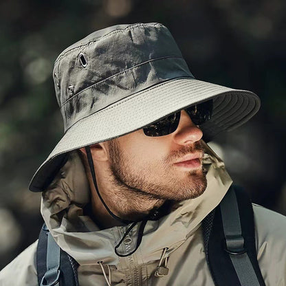 BowLift 丨 Men's Large Head Circumference Sunscreen Waterproof Fisherman Hat