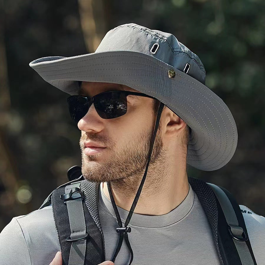 BowLift 丨 Men's Large Head Circumference Sunscreen Waterproof Fisherman Hat