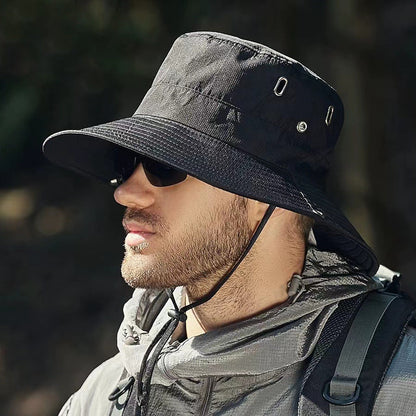 BowLift 丨 Men's Large Head Circumference Sunscreen Waterproof Fisherman Hat