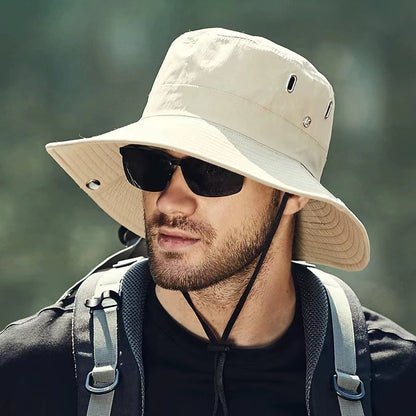 BowLift 丨 Men's Large Head Circumference Sunscreen Waterproof Fisherman Hat