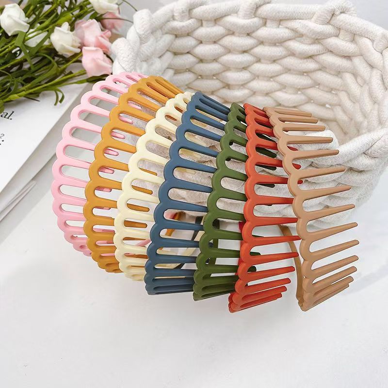 BowLift | Stylish Matte Face Wash Headband with Teeth for Anti-Slip