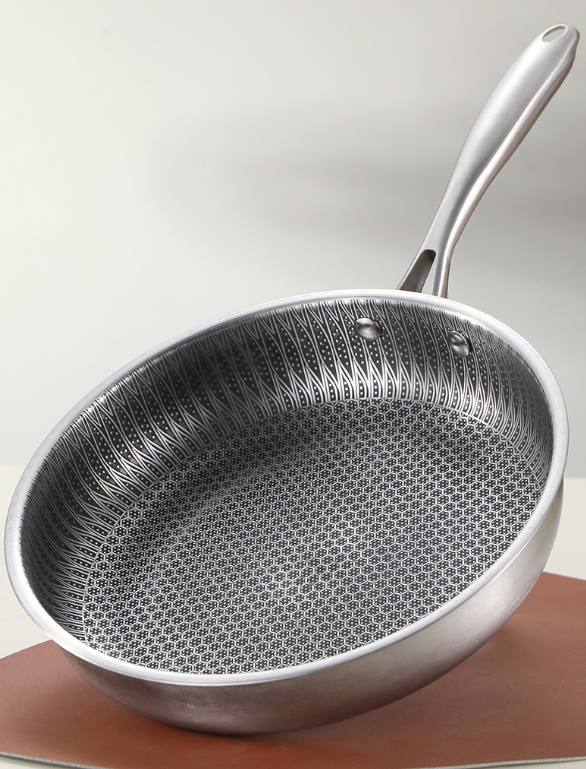 Skanto | Stainless Steel Uncoated Non-stick Frying Pan