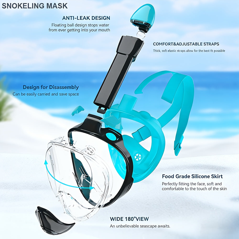 Full-face snorkel mask with 180° visibility | Bowlift