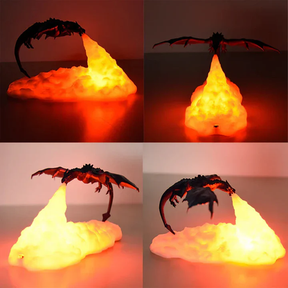 Skanto | Fire-Breathing Dragon Lamp