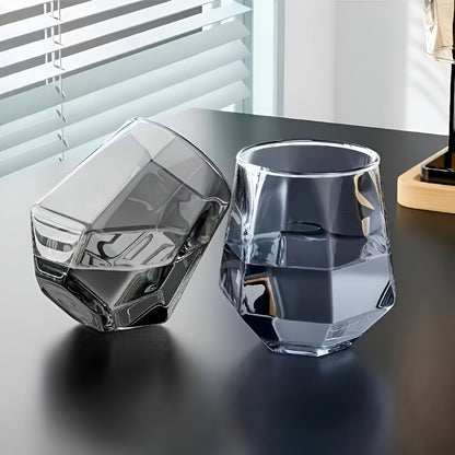 Glass Cup in Transparent Design, 4-Piece Set – Stylish and Decorative Design | 300 ml Glass Cup for Water, Juice, and Tea | Bowlift