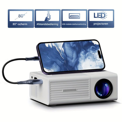 Skanto | LumoBeam Ultra-Bright Mini Projector (3000 Lumen) – Compact HD Home & Outdoor Cinema