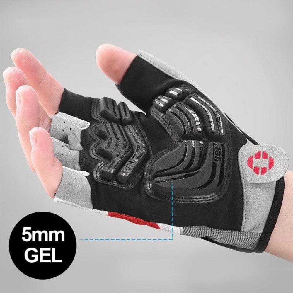 Skanto | 3D Gel Padded Cycling Gloves – Shock-Absorbing Breathable Cycling Gloves for Men & Women