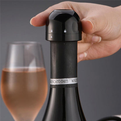 Skanto | Reusable Leak-Proof Silicone Sealing Cap for Champagne and Wine Bottles