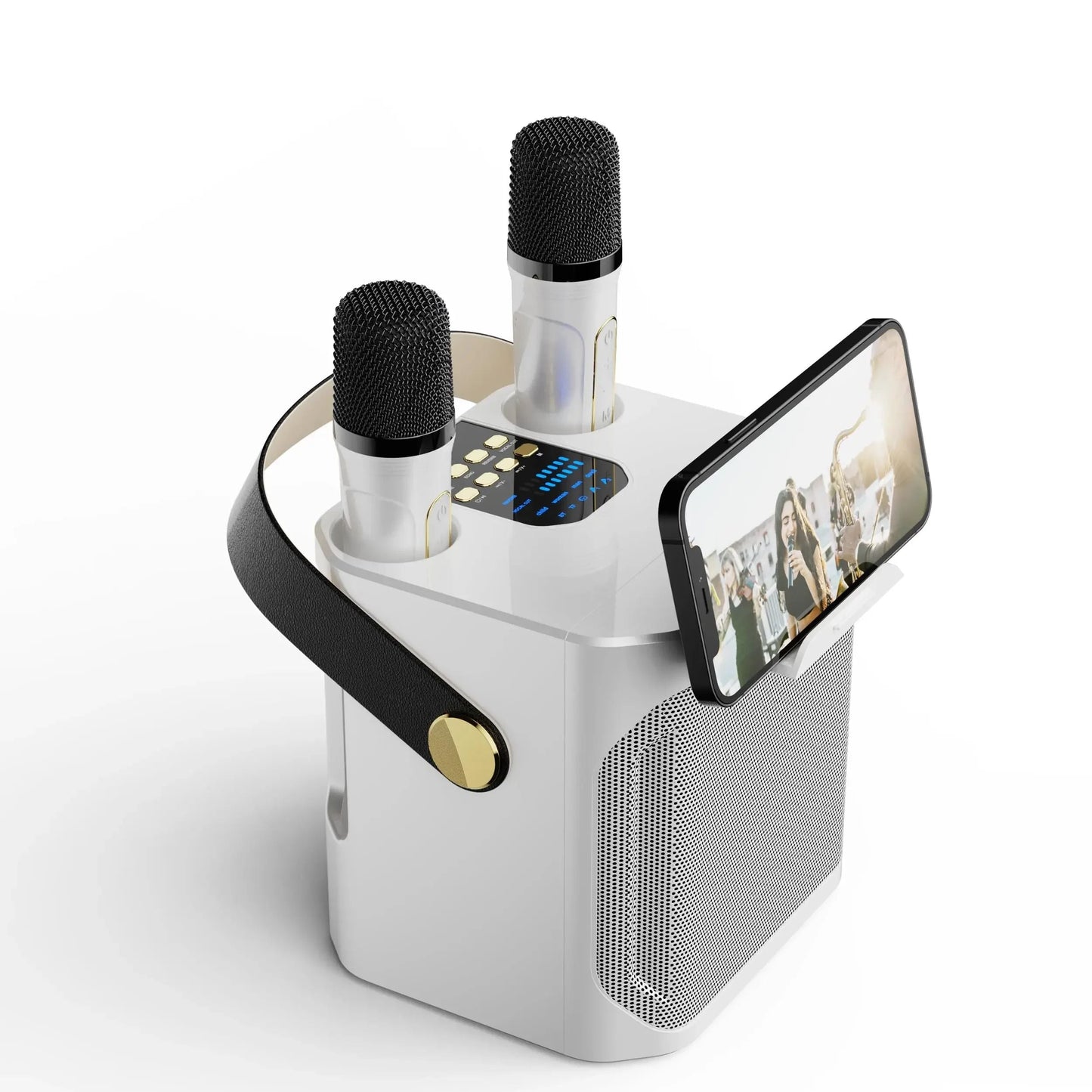 Skanto | Karaoke Bluetooth Speaker | 360° Surround Sound, Dual Microphones & Portable for Parties and Outdoor Gatherings