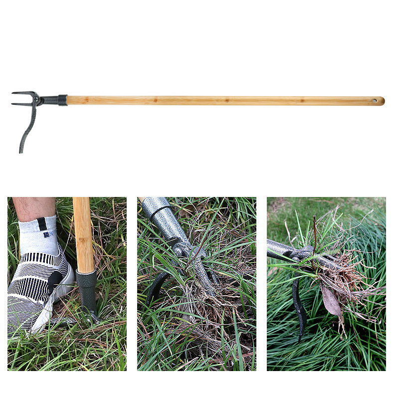 Skanto | 4-Prong Weeder – Effective Iron Garden Tool for Root Removal