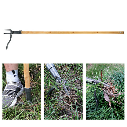 Skanto | 4-Prong Weeder – Effective Iron Garden Tool for Root Removal