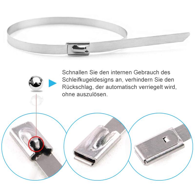 Multi-purpose metal cable ties (100 PIECES) | Karnz