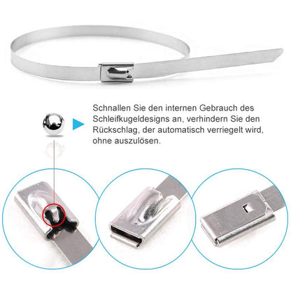 Multi-purpose metal cable ties (100 PIECES) | Karnz