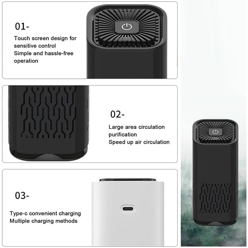 Skanto | USB Car Air Purifier with HEPA Filter