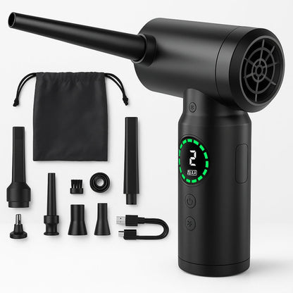 Skanto | 2-in-1 Portable Vacuum & Blower | 7500mAh Battery, LED Light & Versatile for Home, Car & Office Cleaning