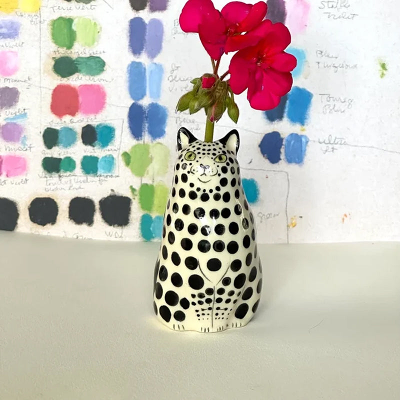 BowLift | Polka Dot Cat Vase