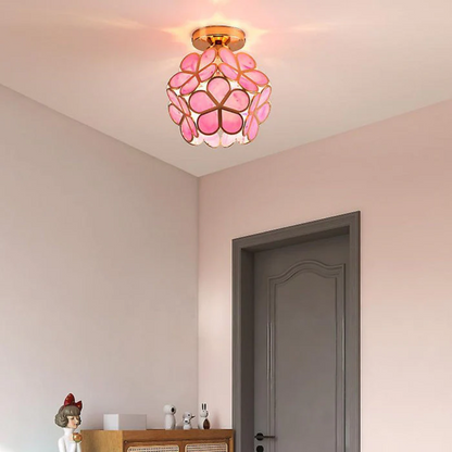Skanto | Luxury Glass Flower Ceiling Lamp