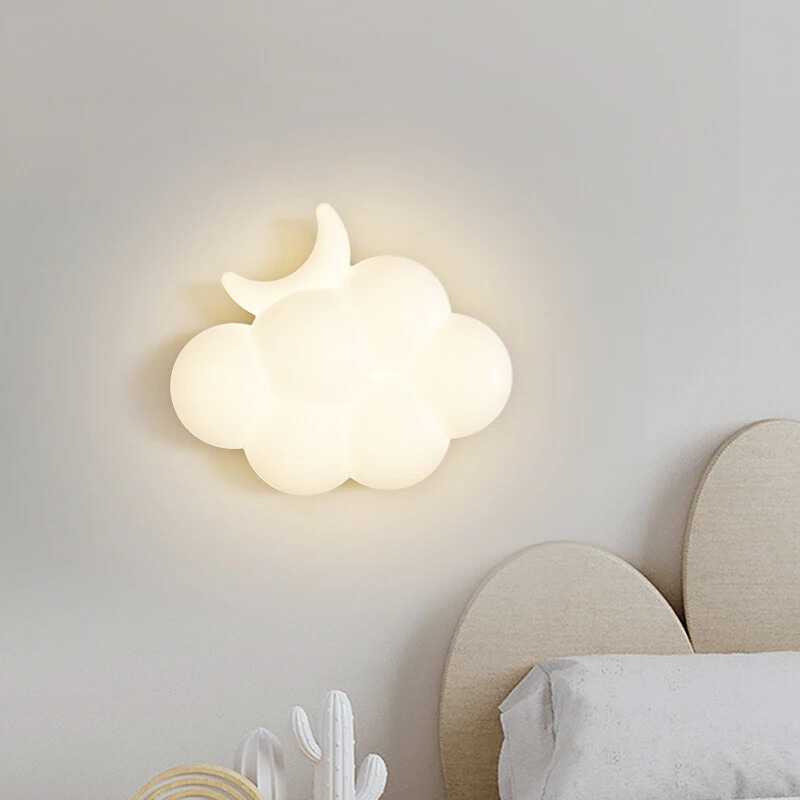 WhiteCloud Lamp – Stylish LED Wall Light for Kids Skanto