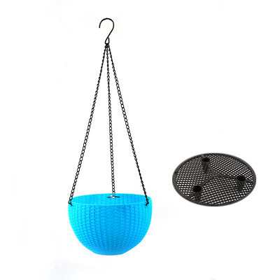 BowLift | Woven hanging basket for plants with chain – Ideal for balcony and garden