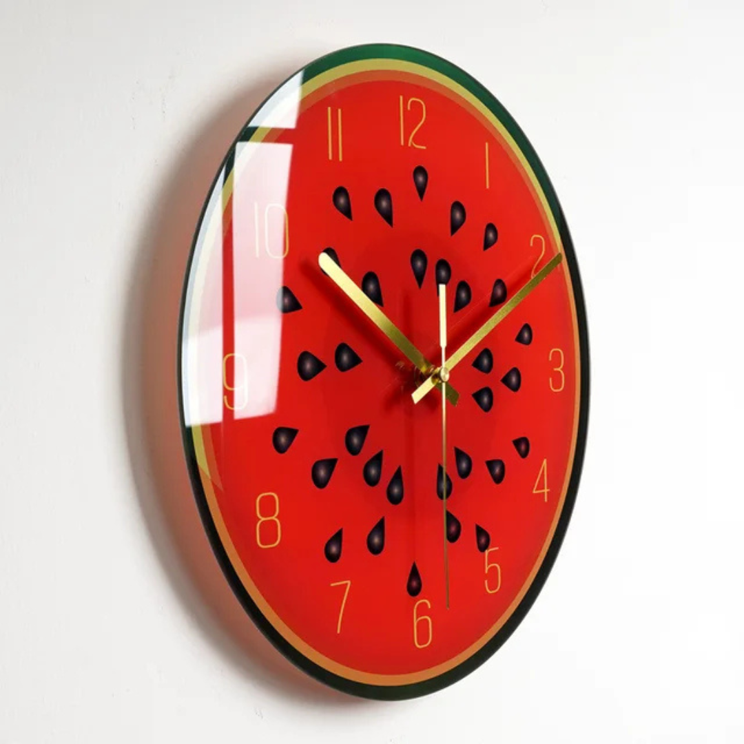 Skanto | Large Glass Wall Clock with Elegant Design Luxorix