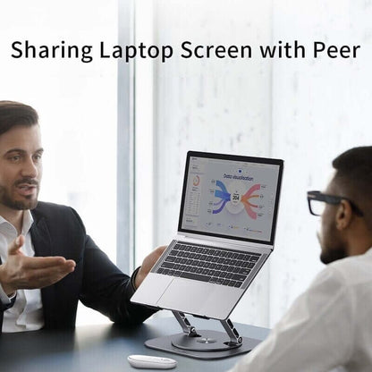Swiveling aluminum alloy computer stand