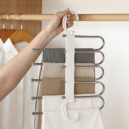 Space-saving multiple trousers hanger clothes hanger | Karnz