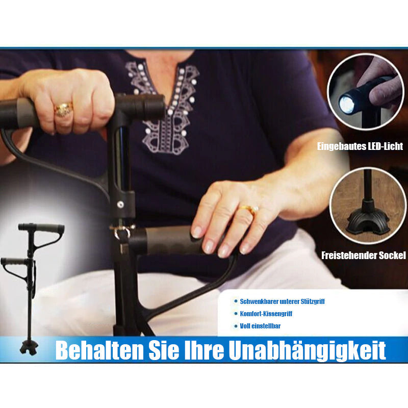 BowLift | Non-slip collapsible walking cane with LED light