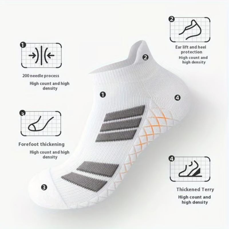 BowLift | Men's low-top breathable sweat-wicking sports socks
