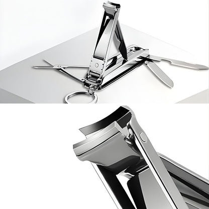 Function Nail Clipper Tool – 6-in-1 Grooming Gadget – Premium Stainless Steel – Compact Travel Carry for Busy Professionals Bowlift