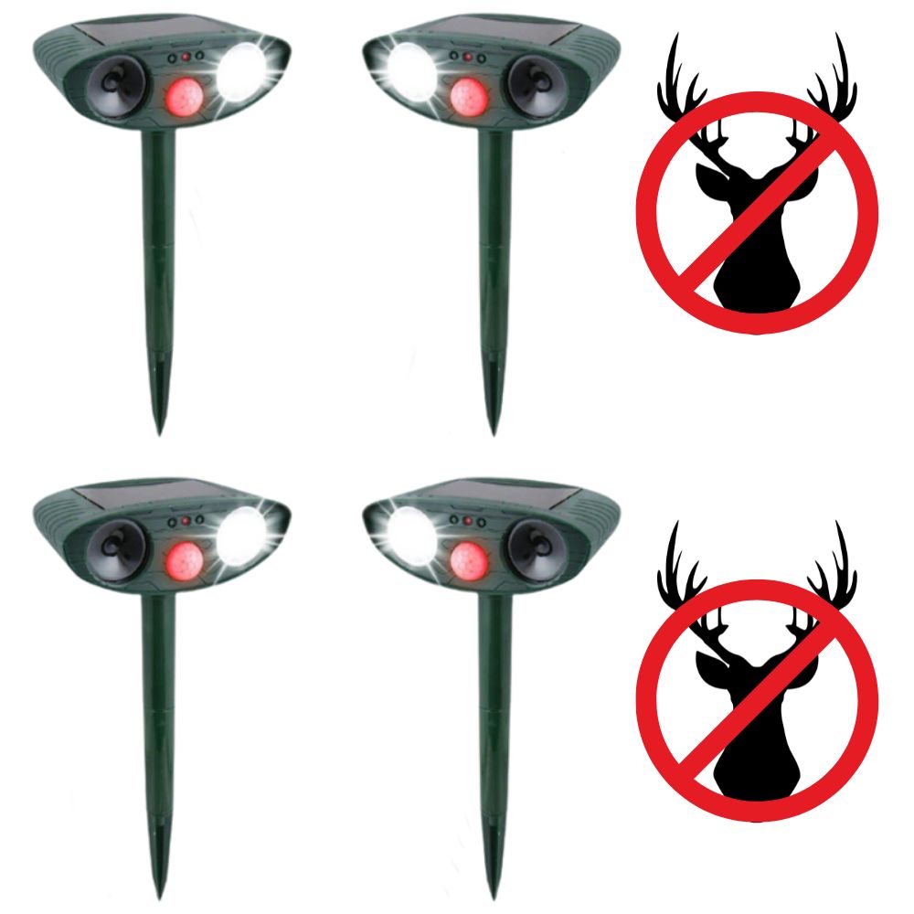 BowLift | Solar Powered Ultrasonic Deer Repeller, Pack Of 4